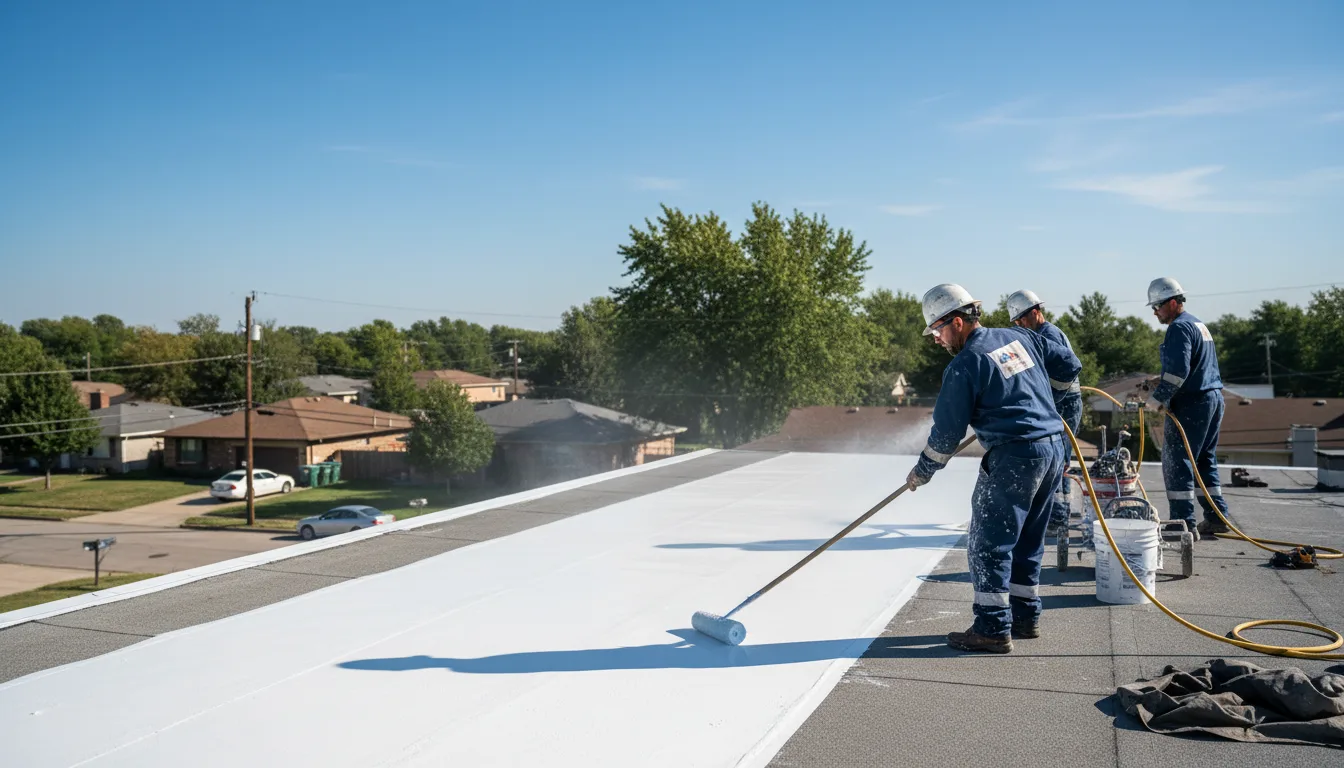 Commercial roof coating in Somerset, OH near me